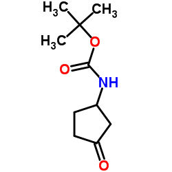 (S)-(3-氧代环戊基)氨基甲酸叔丁酯结构式