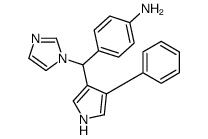 4-[imidazol-1-yl-(4-phenyl-1H-pyrrol-3-yl)methyl]aniline Structure