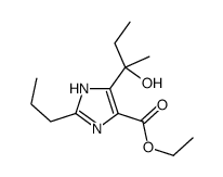 4-(1-羟基-1-甲基丙基)-2-丙基-1H-咪唑-5-羧酸乙酯结构式