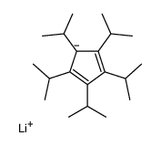lithium,1,2,3,4,5-penta(propan-2-yl)cyclopenta-1,3-diene结构式