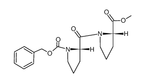 N-(N-benzyloxycarbonylprolyl)proline methyl ester结构式