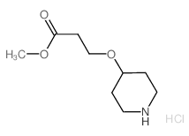 Methyl 3-(4-piperidinyloxy)propanoate hydrochloride结构式