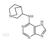 N-(1-azabicyclo[2.2.2]oct-8-yl)-5H-purin-6-amine结构式