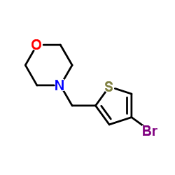 4-[(4-溴噻吩-2-基)甲基]吗啉结构式