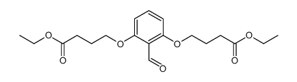 4-[3-(3-Ethoxycarbonyl-propoxy)-2-formyl-phenoxy]-butyric acid ethyl ester Structure