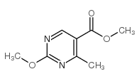 2-甲氧基-4-甲基嘧啶-5-羧酸甲酯结构式