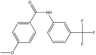 N-[3-(三氟甲基)苯基]-4-甲氧基苯甲酰胺结构式