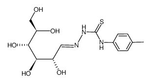 D-glucose 4-tolylthiosemicarbazone结构式