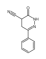 3-oxo-6-phenyl-2,3,4,5-tetrahydropyridazine-4-carbonitrile结构式