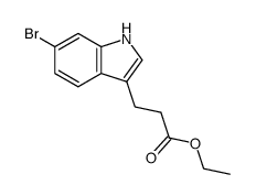 3-(6-bromo-3H-indol-3-yl)-propionic acid methyl ester结构式