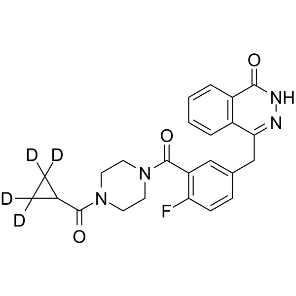 Olaparib-(Cyclopropylcarbonyl-d4) Structure