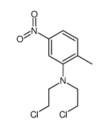 N,N-Bis(2-chloroethyl)-5-nitro-2-methylaniline结构式