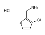 (3-chlorothiophen-2-yl)methanamine,hydrochloride Structure