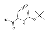 Alanine, 3-cyano-N-[(1,1-dimethylethoxy)carbonyl]- (9CI) structure
