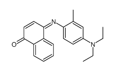 4-[4-(diethylamino)-2-methylphenyl]iminonaphthalen-1-one结构式