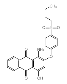9,10-Anthracenedione,1-amino-2-[4-(butylsulfonyl)phenoxy]-4-hydroxy-结构式