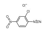 2-chloro-4-nitro-benzenediazonium, chloride结构式