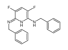 2-N,6-N-dibenzyl-3,5-difluoropyridine-2,6-diamine结构式