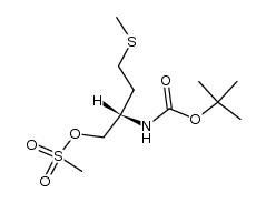 (S)-2-(tert-butoxycarbonylamino)-4-(methylthio)butyl methanesulfonate Structure