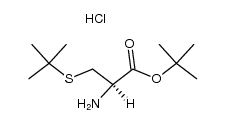 S-tert-Butyl-L-cysteine tert-Butyl Ester Hydrochloride结构式