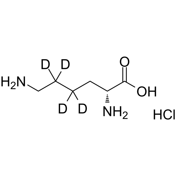 D-Lysine-d4 monohydrochloride Structure