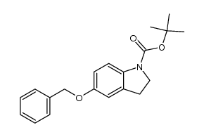 1-(tert-butoxycarbonyl)-5-(benzyloxy)indoline Structure