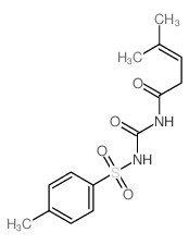 3-Pentenamide,4-methyl-N-[[[(4-methylphenyl)sulfonyl]amino]carbonyl]-结构式