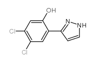 3-(4,5-DICHLORO-2-HYDROXYPHENYL)PYRAZOLE结构式