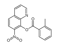 o-Toluic acid 7-nitro-8-quinolyl ester Structure