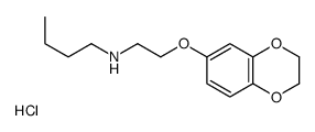 N-[2-(2,3-dihydro-1,4-benzodioxin-6-yloxy)ethyl]butan-1-amine,hydrochloride Structure