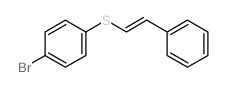 1-bromo-4-[(E)-2-phenylethenyl]sulfanyl-benzene结构式