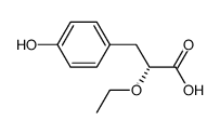 (R)-2-乙氧基-3-(4-羟基苯基)-丙酸结构式