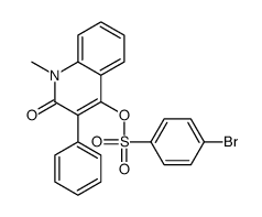 (1-methyl-2-oxo-3-phenylquinolin-4-yl) 4-bromobenzenesulfonate结构式