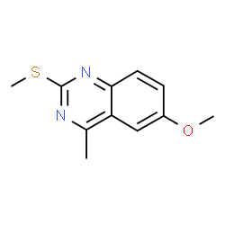 6-methoxy-4-methyl-2-(methylsulfanyl)quinazoline结构式