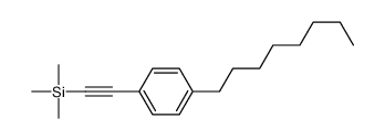 trimethyl-[2-(4-octylphenyl)ethynyl]silane结构式