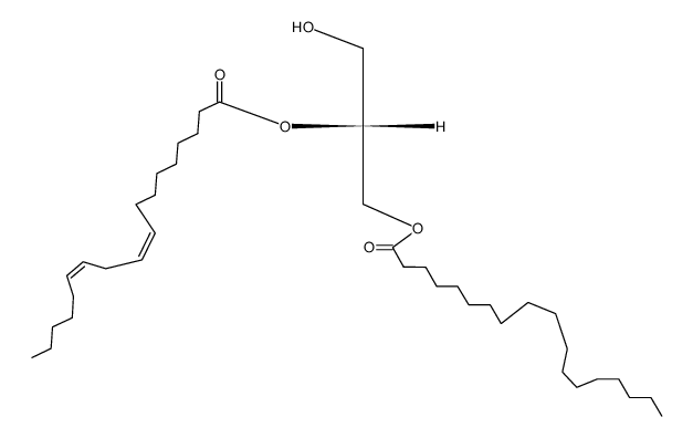 L-(+)-β-Linoleoyl-α-stearoyl-glycerin Structure