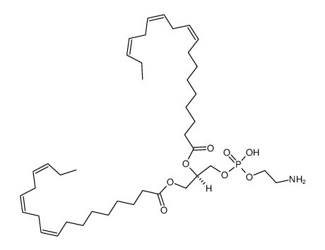 1,2-Di-O-linolenoyl-sn-glycerin-3-O-phosphoryl-ethanolamin Structure
