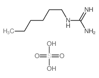 Guanidine, hexyl-, sulfate (2:1) Structure