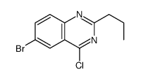 6-溴-4-氯-2-丙基-喹唑啉结构式
