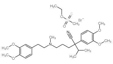 维拉帕米乙基甲烷硫代磺酸酯溴化物结构式