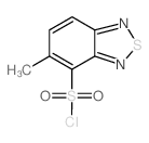 5-甲基-苯并[1,2,5]噻二唑-4-磺酰氯结构式