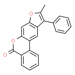 9-methyl-10-phenyl-[1]benzofuro[6,5-c]isochromen-5-one结构式