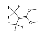 3,3,3-trifluoro-1,1-dimethoxy-2-trifluoromethyl-propene结构式