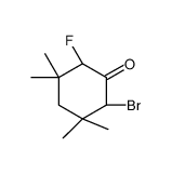 (2S,6R)-2-bromo-6-fluoro-3,3,5,5-tetramethylcyclohexan-1-one Structure