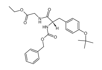 Benzyloxycarbonyl-O-tert.-butyl-L-tyrosyl-glycinaethylester Structure