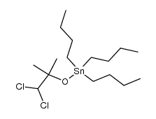 tributyl((1,1-dichloro-2-methylpropan-2-yl)oxy)stannane结构式