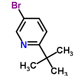 5-Bromo-2-(2-methyl-2-propanyl)pyridine structure