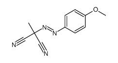 2-[(4-methoxyphenyl)diazenyl]-2-methylpropanedinitrile Structure