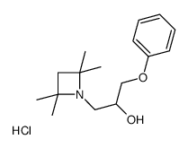 1-phenoxy-3-(2,2,4,4-tetramethylazetidin-1-ium-1-yl)propan-2-ol,chloride结构式