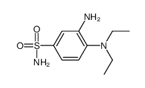 3-氨基-4-(二乙氨基)苯磺酰胺结构式